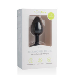EasyToys Anal Collection Plug Bijou Diamond noir 6 x 2.7cm
